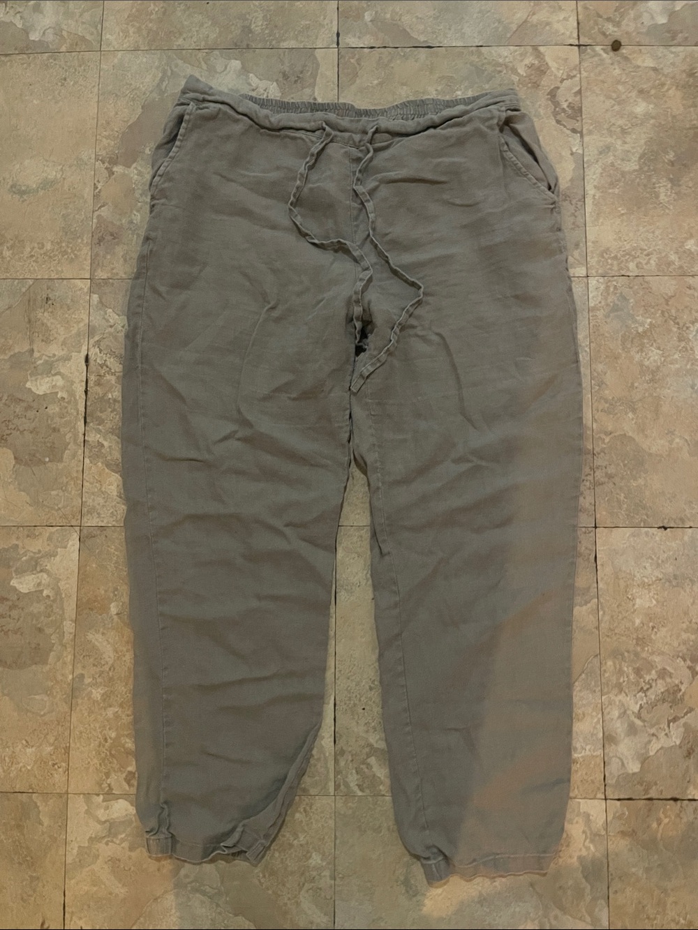Men's Casual Drawstring Jogger Pants - Gray